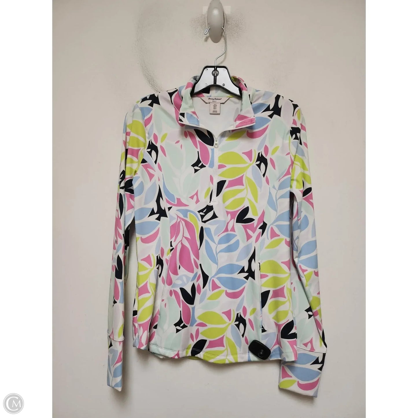 Athletic Top Long Sleeve Collar By Tommy Bahama In Multi-colored, Size: S