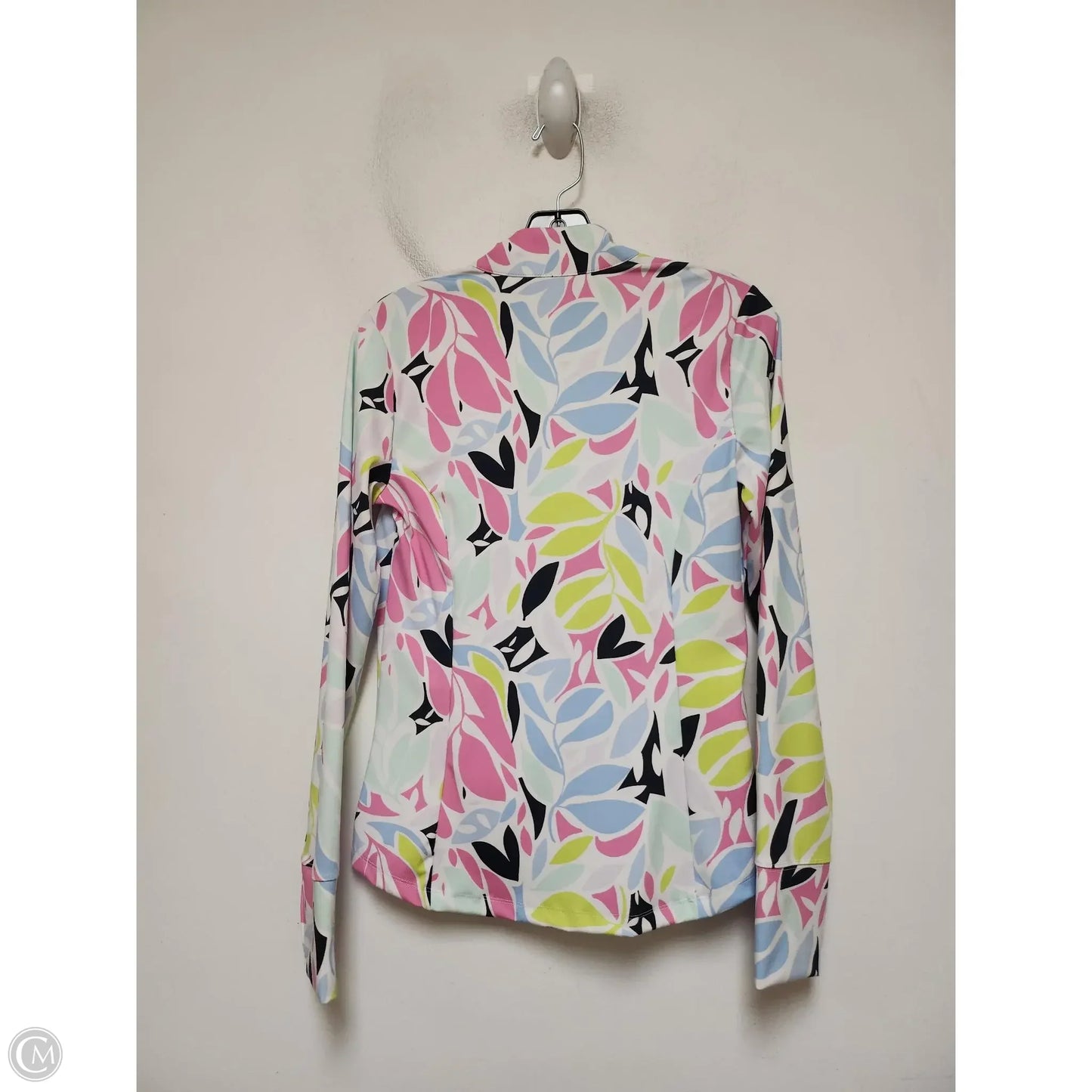 Athletic Top Long Sleeve Collar By Tommy Bahama In Multi-colored, Size: S