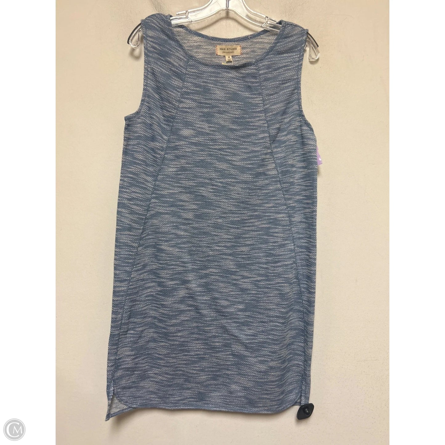 Dress Casual Short By Max Studio In Blue & White, Size: M