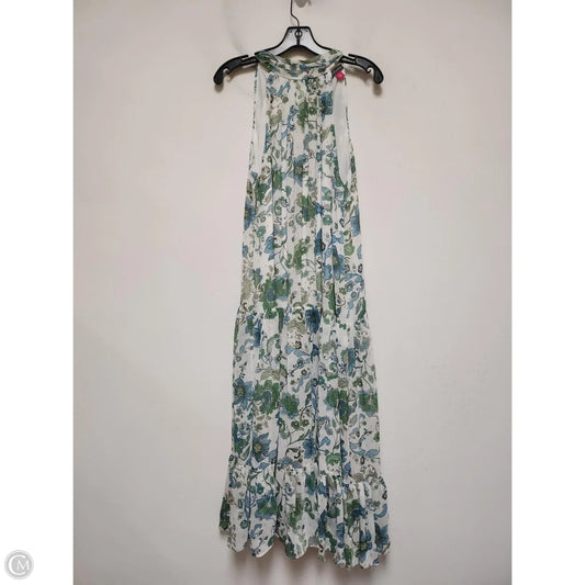 Dress Casual Midi By Vince Camuto In Floral Print, Size: L