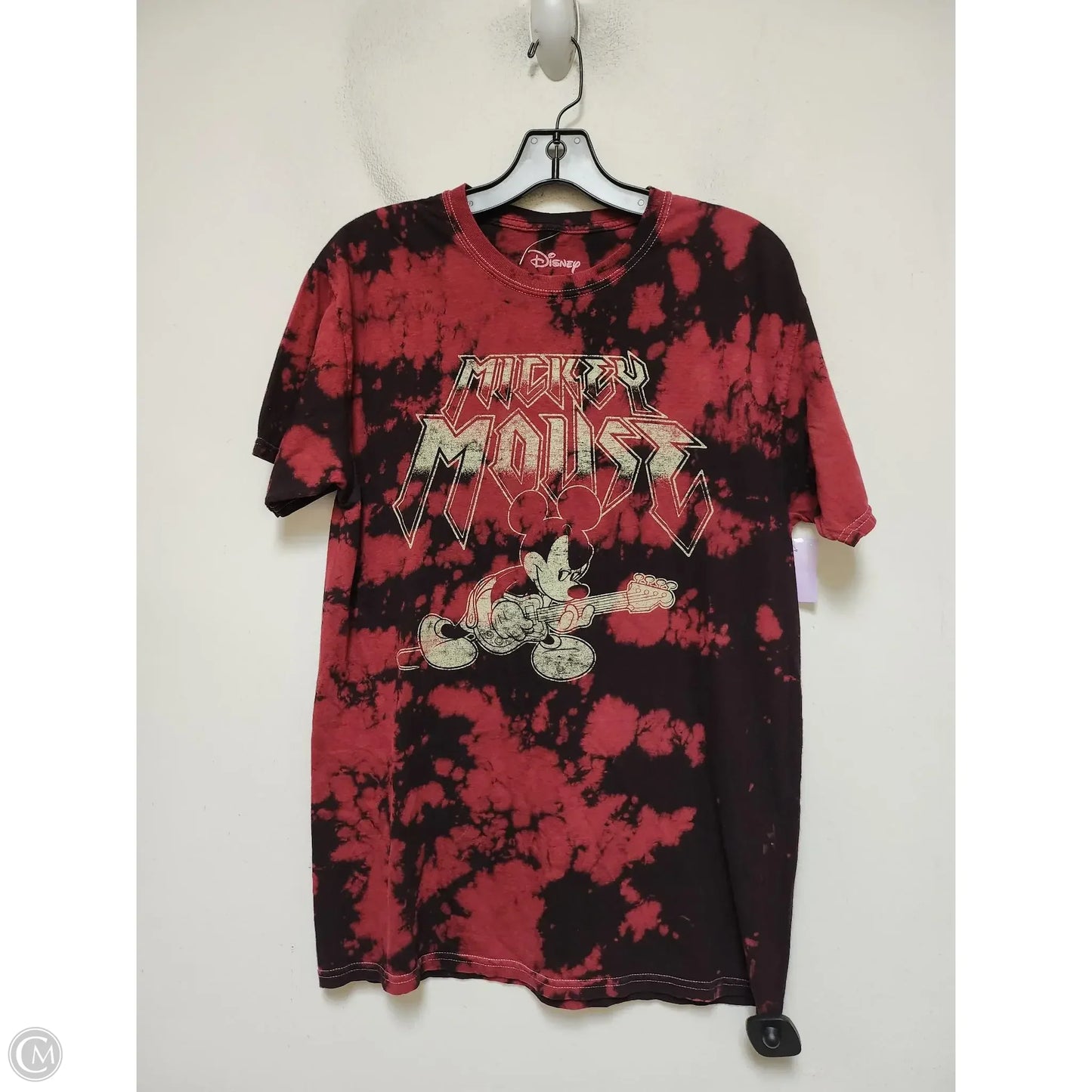 Top Short Sleeve Basic By Disney Store In Black & Red, Size: S