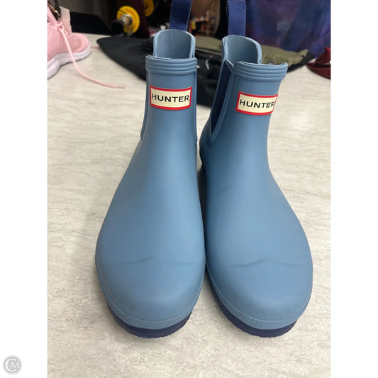 Boots Ankle Flats By Hunter In Blue, Size: 11