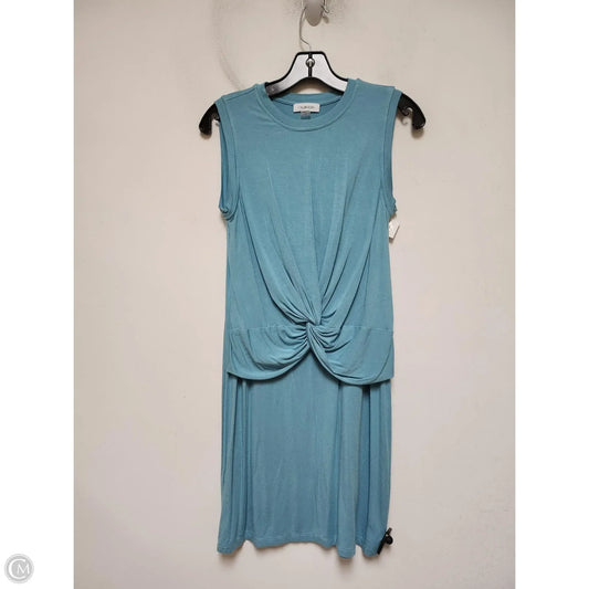 Dress Casual Short By Calvin Klein In Aqua, Size: Xs