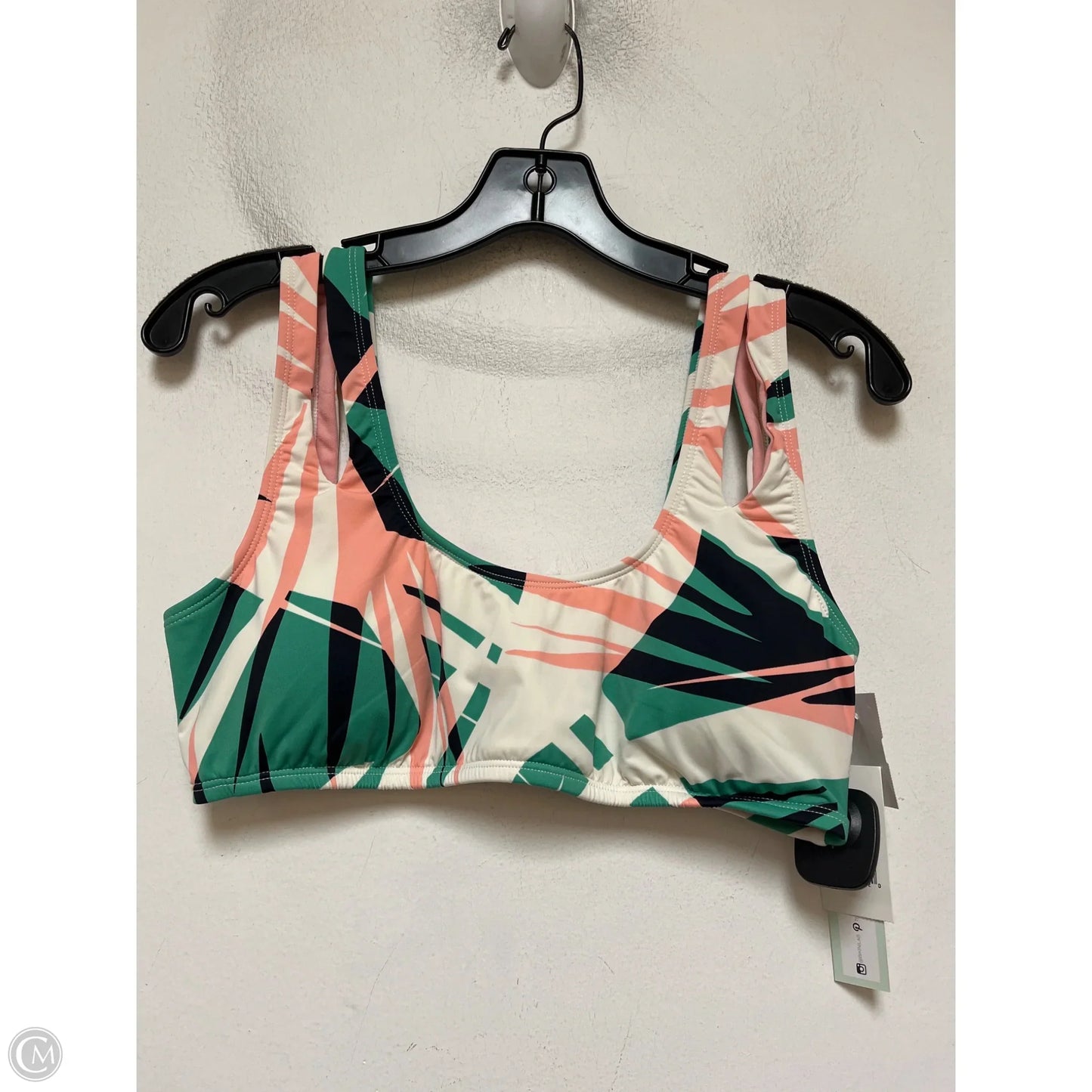 Swimsuit 2pc By Clothes Mentor In Green & Pink, Size: L