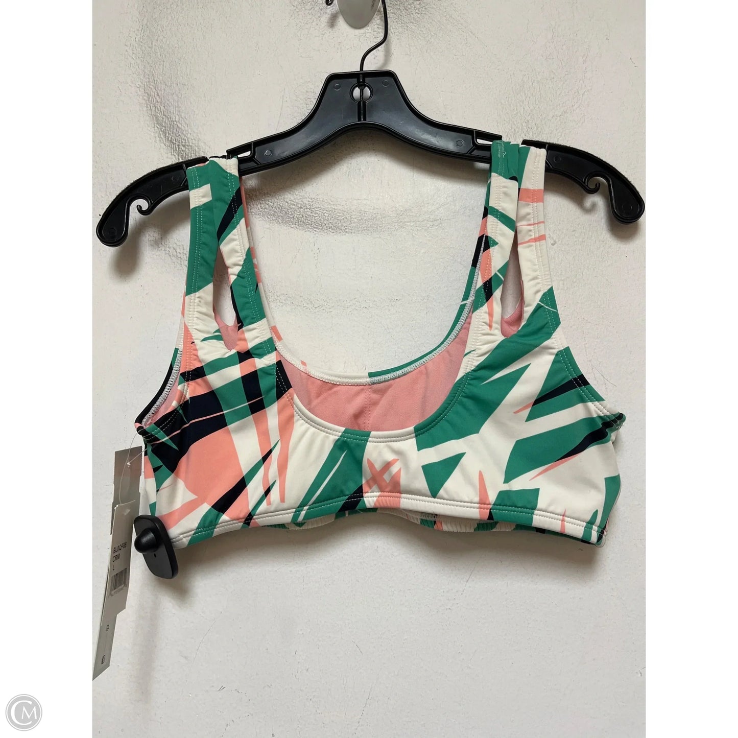 Swimsuit 2pc By Clothes Mentor In Green & Pink, Size: L