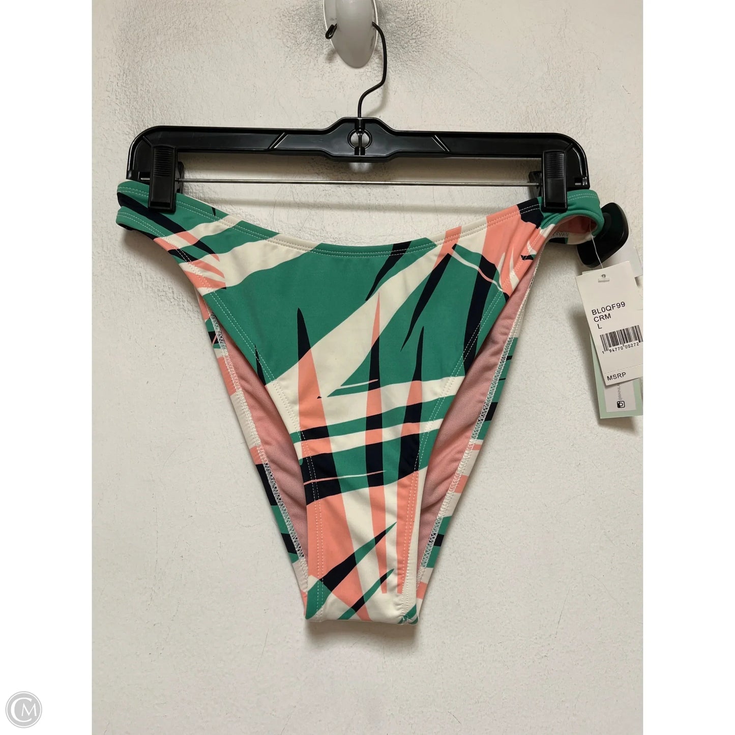 Swimsuit 2pc By Clothes Mentor In Green & Pink, Size: L