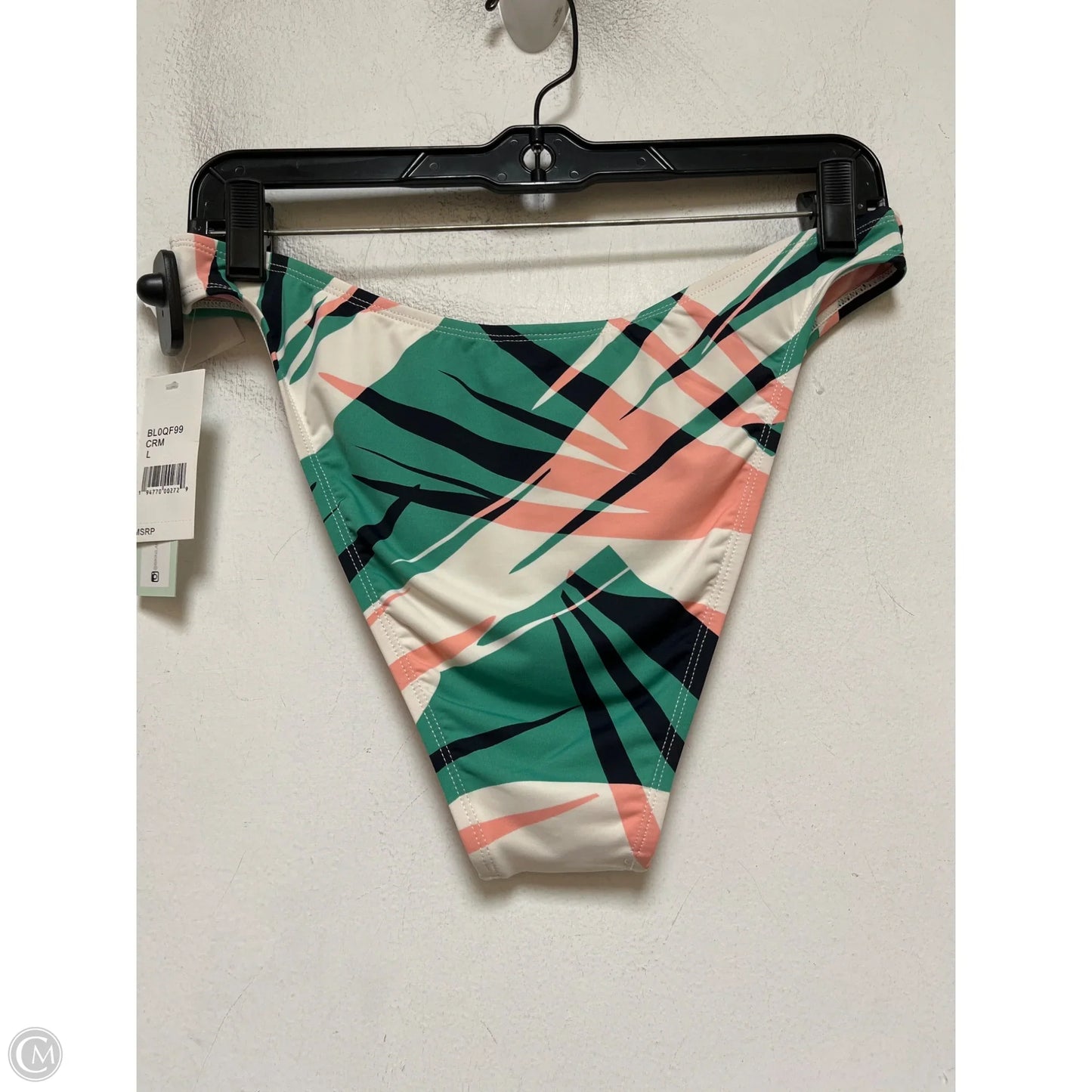 Swimsuit 2pc By Clothes Mentor In Green & Pink, Size: L