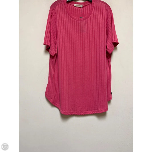 Top Short Sleeve By Clothes Mentor In Pink
