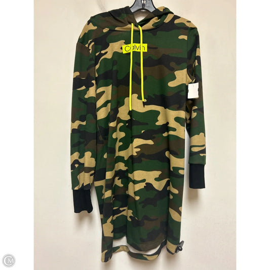 Dress Casual Short By Calvin Klein In Camouflage Print, Size: L