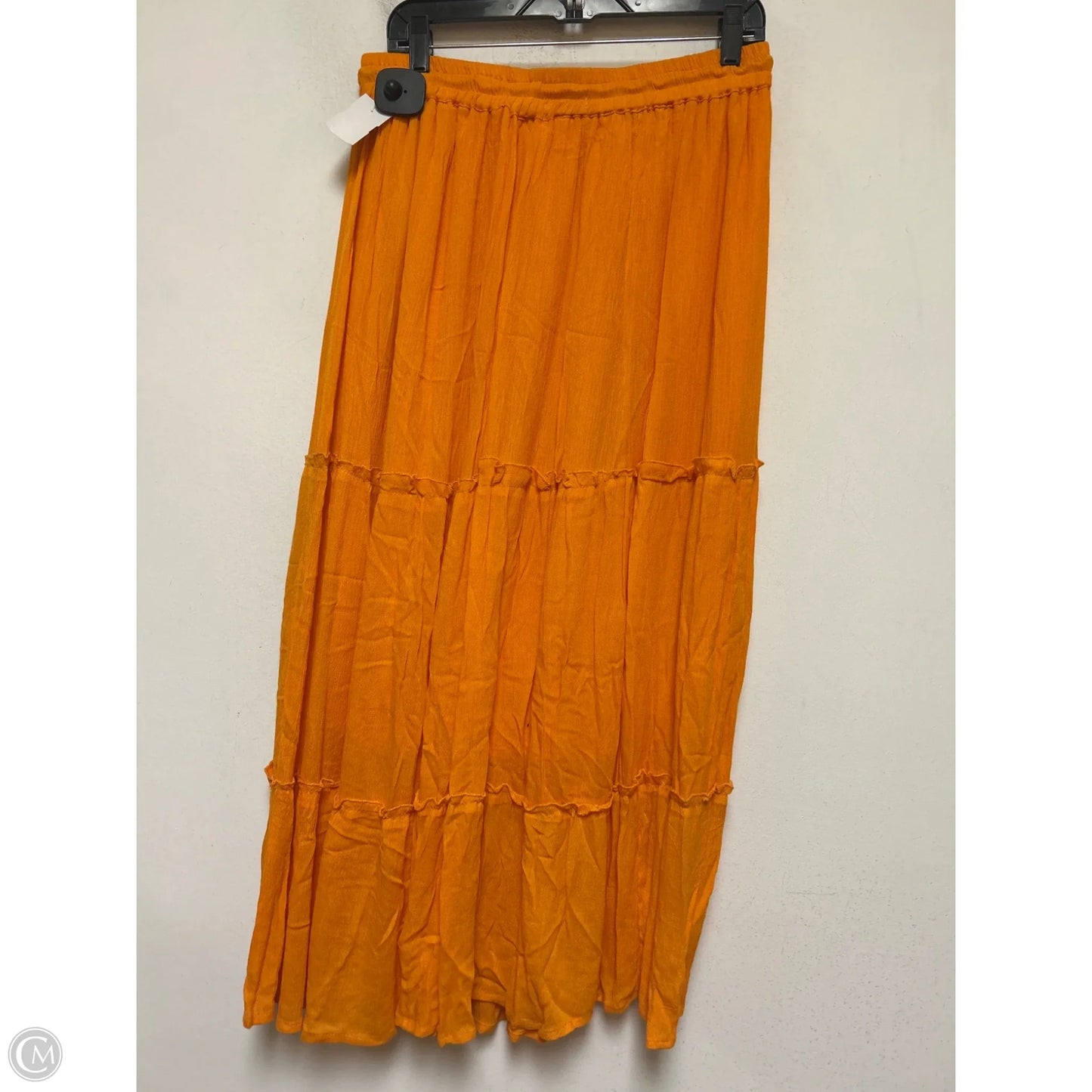 Skirt Maxi By Clothes Mentor In Orange, Size: 12