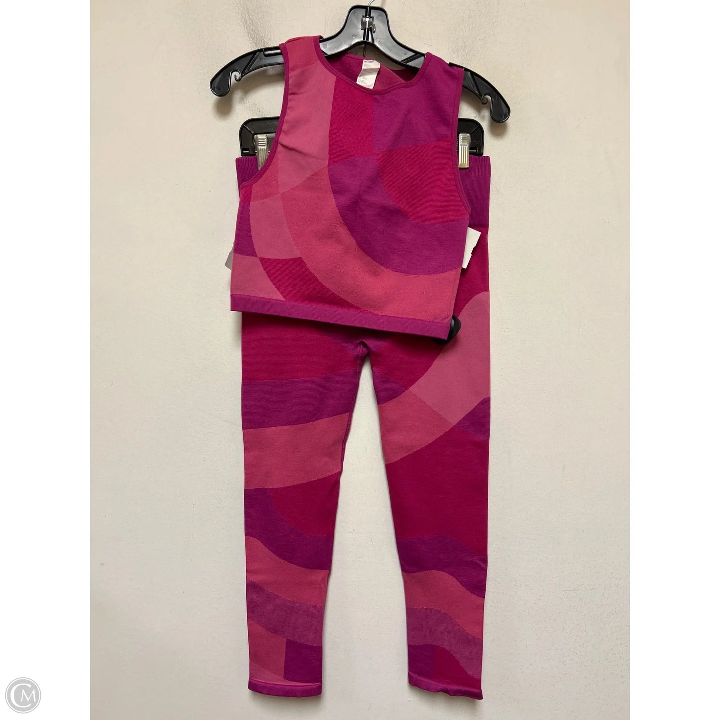 Athletic Pants 2pc By Fabletics In Pink & Purple, Size: L