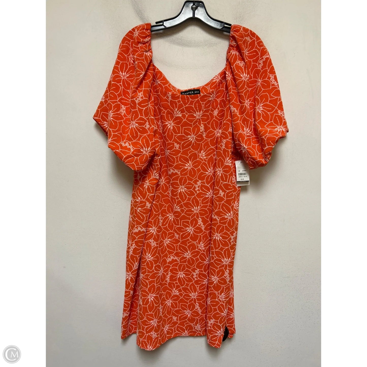 Dress Casual Short By Clothes Mentor In Orange, Size: 2x