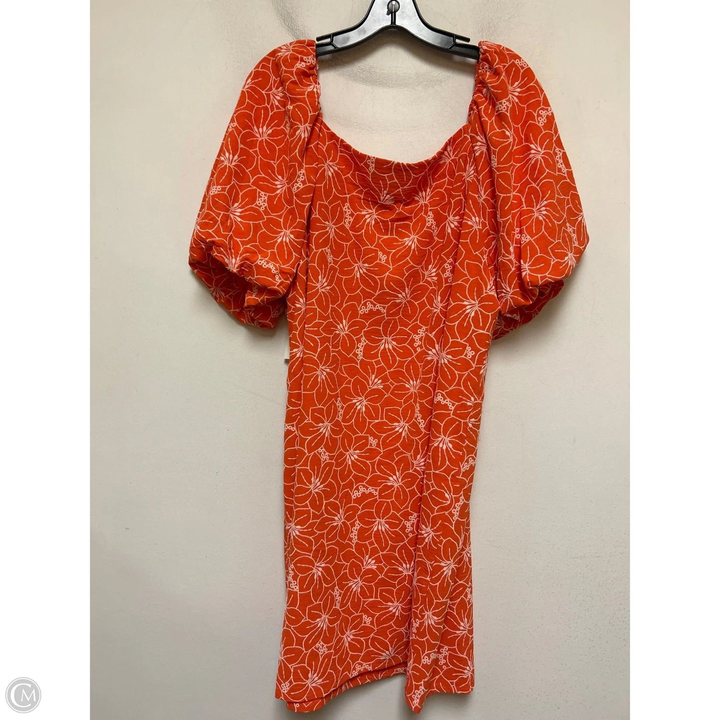 Dress Casual Short By Clothes Mentor In Orange, Size: 2x
