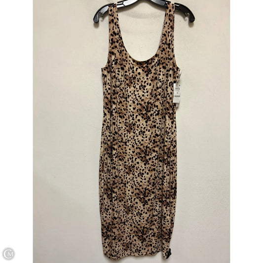 Dress Casual Midi By Bar Iii In Animal Print, Size: 1x