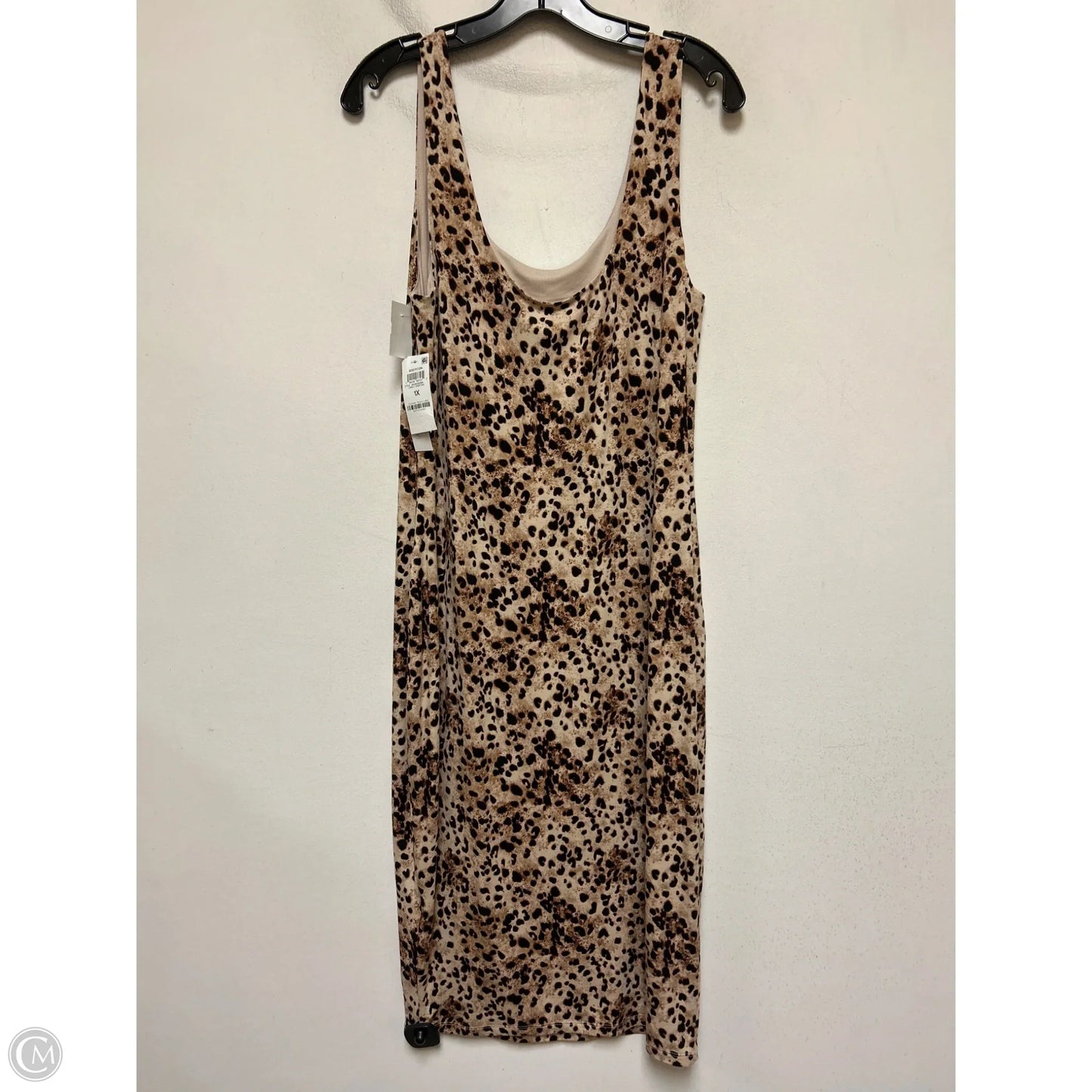 Dress Casual Midi By Bar Iii In Animal Print, Size: 1x