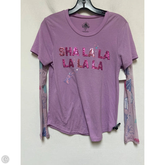 Top Long Sleeve By Disney Store In Purple, Size: S