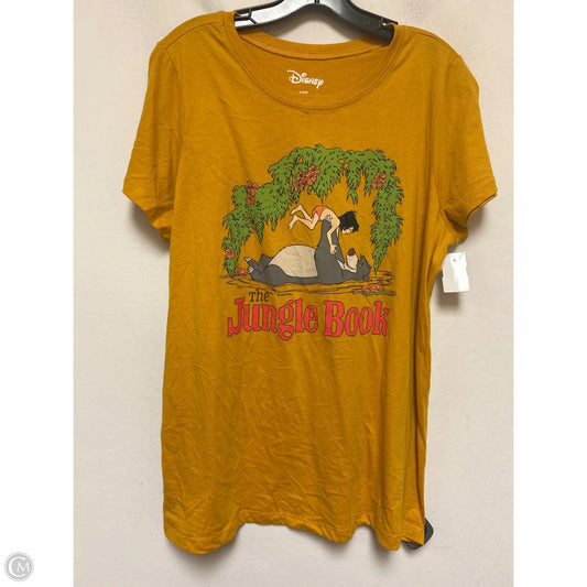 Top Short Sleeve Basic By Disney Store In Orange, Size: Xl