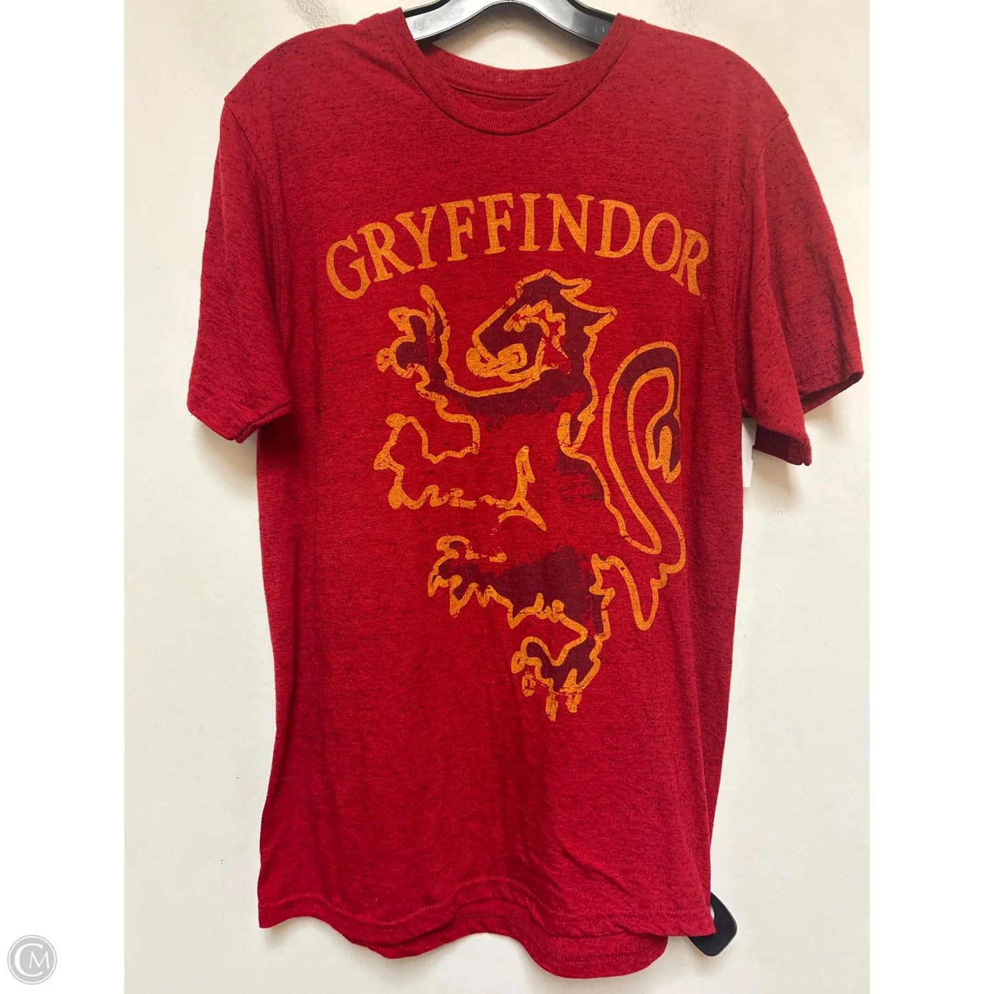 Top Short Sleeve Basic By Disney Store In Red & Yellow, Size: M