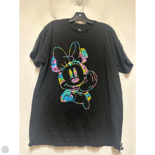 Top Short Sleeve Basic By Disney Store In Black, Size: L