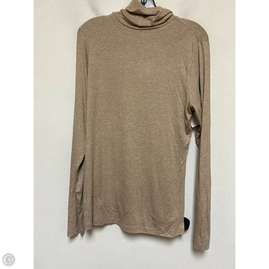 Top Long Sleeve Basic By Universal Thread In Tan, Size: Xxl