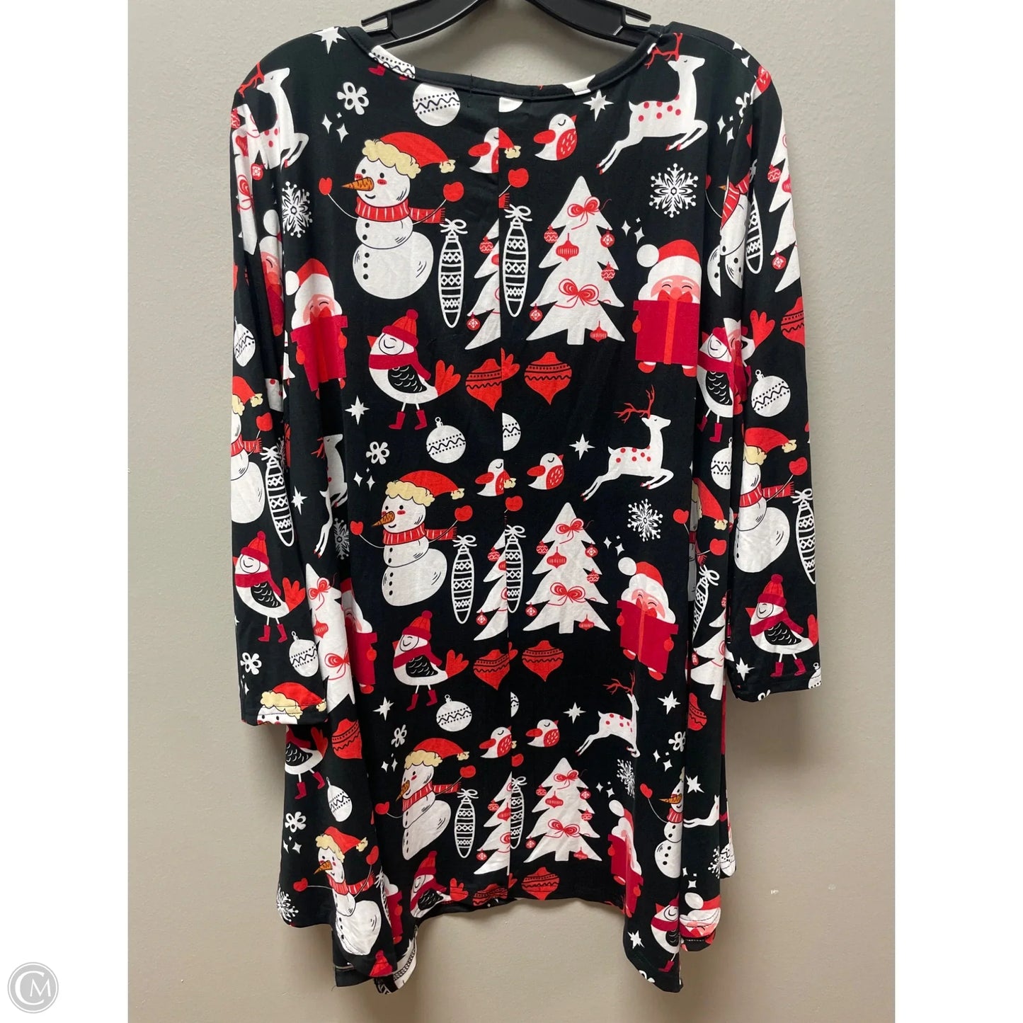 Dress Casual Short By Clothes Mentor In Black & Red, Size: 3x