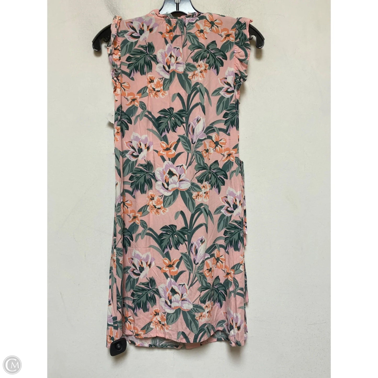 Top Sleeveless By Loft In Green & Pink, Size: Xsp