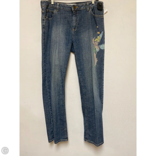 Jeans Straight By Disney Store In Blue Denim, Size: 14