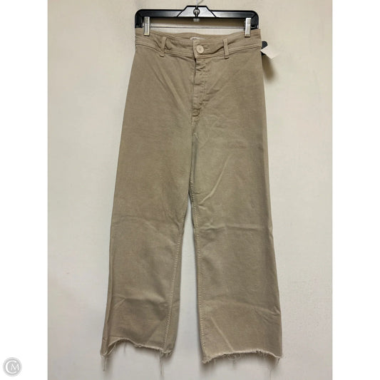 Jeans Wide Leg By Zara In Tan Denim, Size: 8