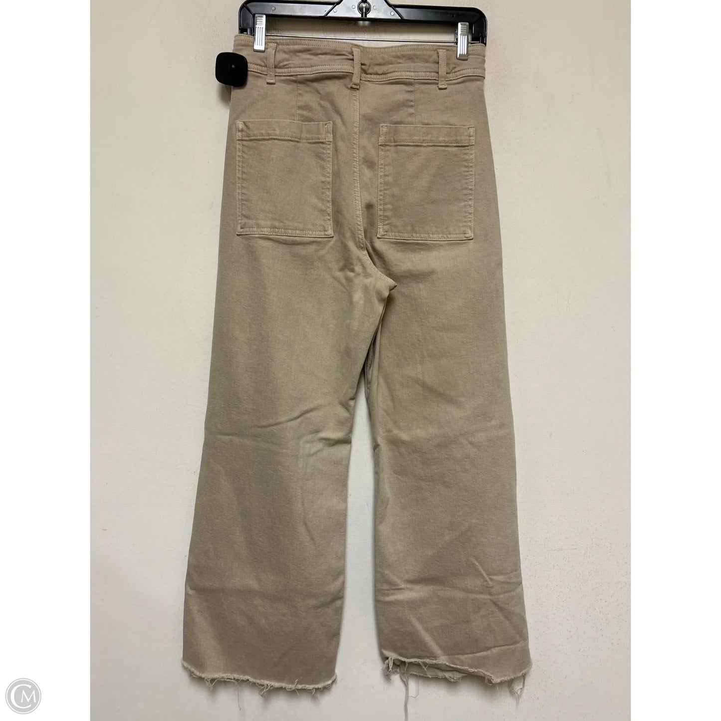 Jeans Wide Leg By Zara In Tan Denim, Size: 8