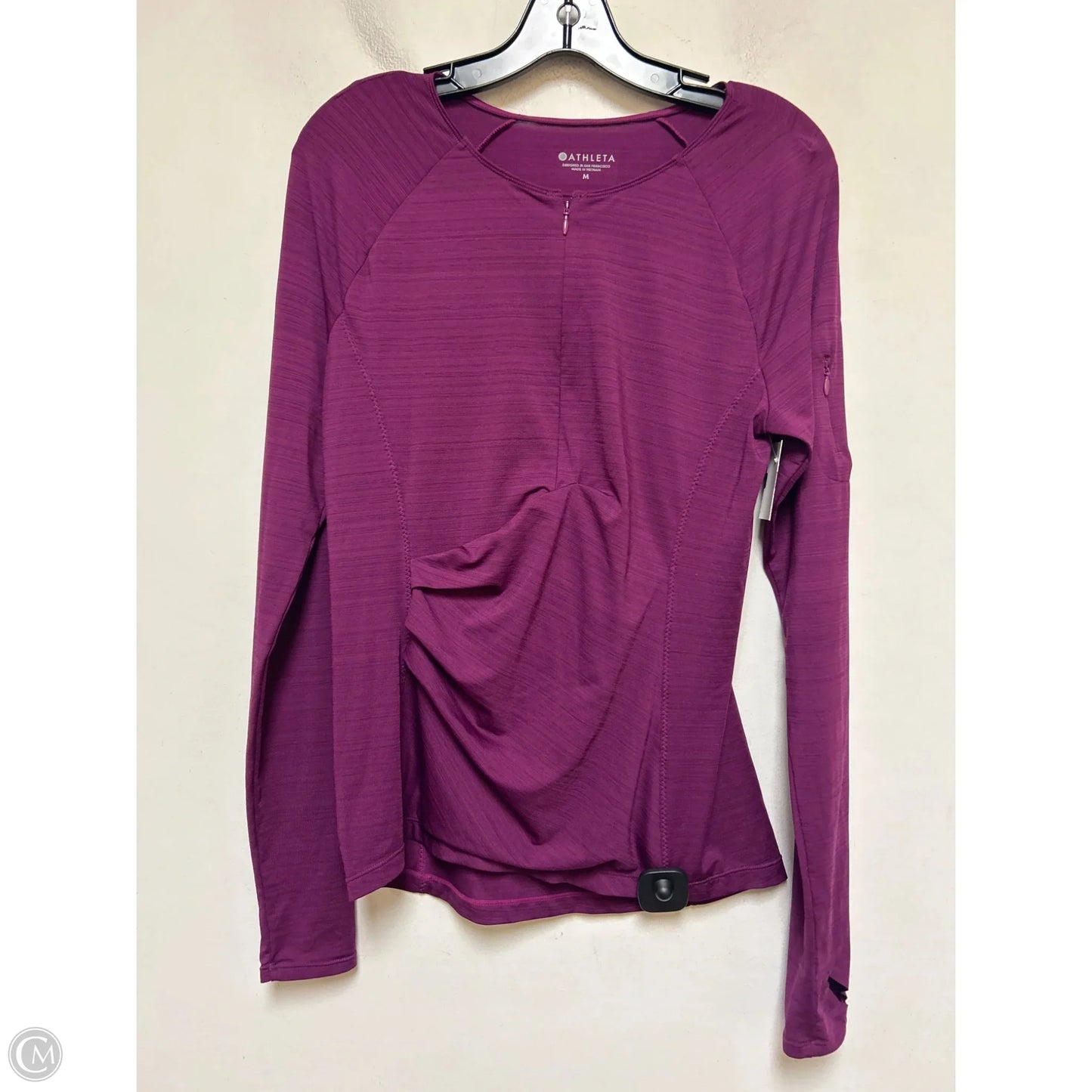 Athletic Top Long Sleeve Crewneck By Athleta In Purple, Size: M