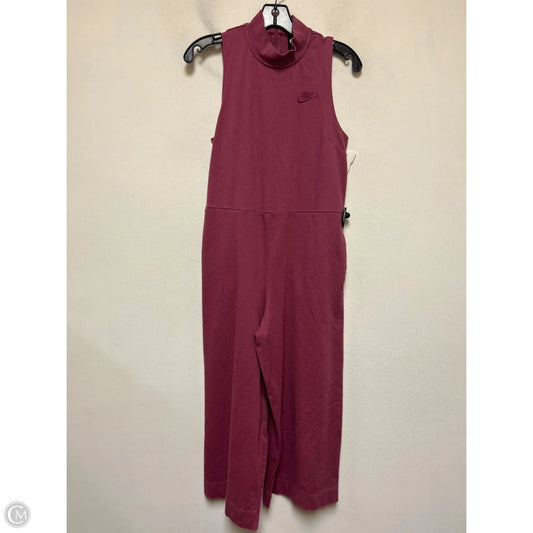 Jumpsuit By Nike In Maroon, Size: M