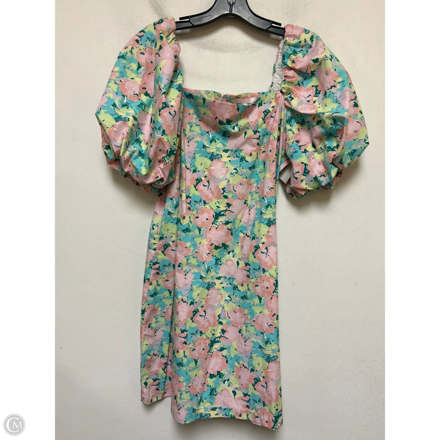 Dress Casual Short By Gianni Bini In Green & Pink, Size: L
