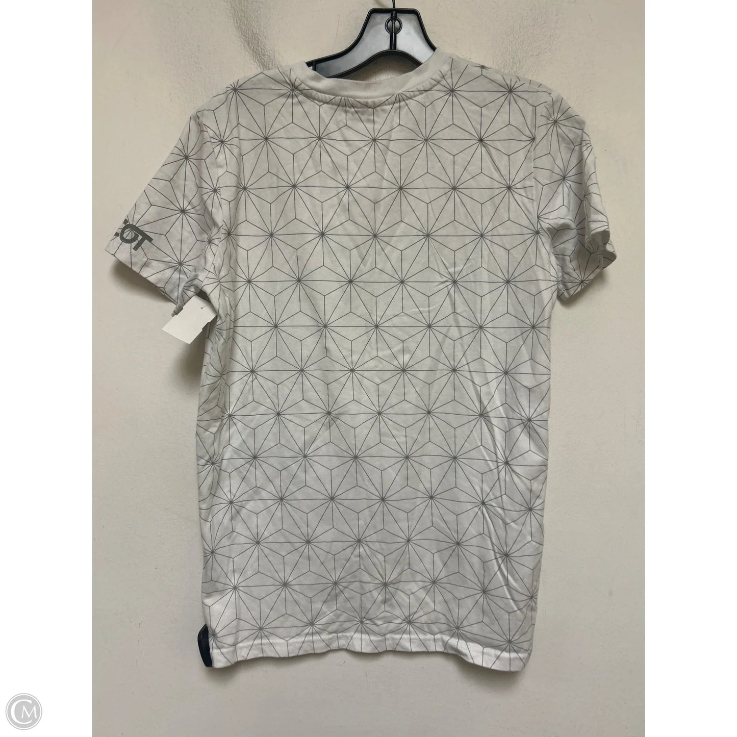 Top Short Sleeve Basic By Disney Store In Silver & White, Size: S
