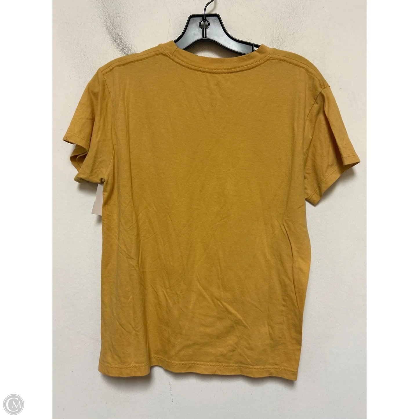 Top Short Sleeve Basic By Disney Store In Yellow, Size: S