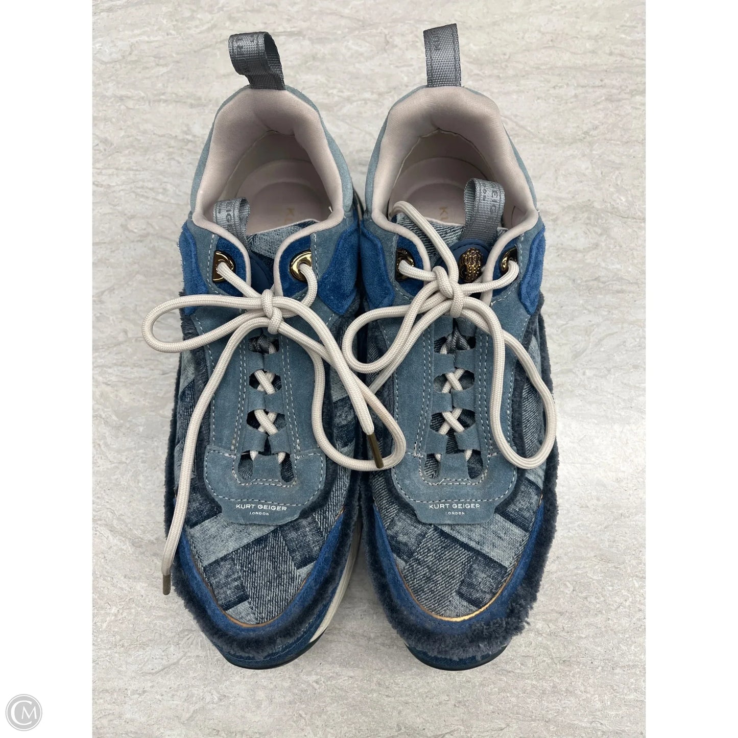Shoes Designer By Kurt Geiger In Blue Denim, Size: 10
