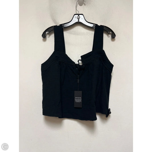 Top Sleeveless By Rails In Black, Size: M