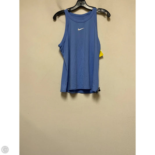 Athletic Tank Top By Nike In Blue, Size: L