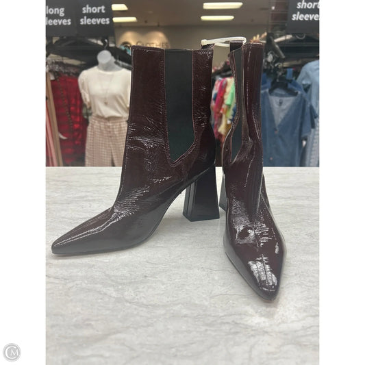 Boots Ankle Heels By Marc Fisher In Brown, Size: 7