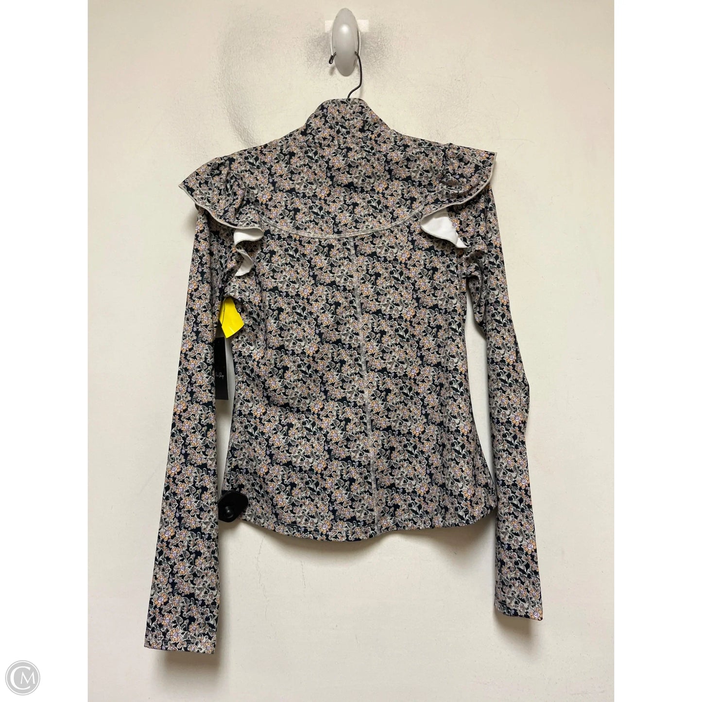 Athletic Jacket By Sage In Floral Print, Size: Xs