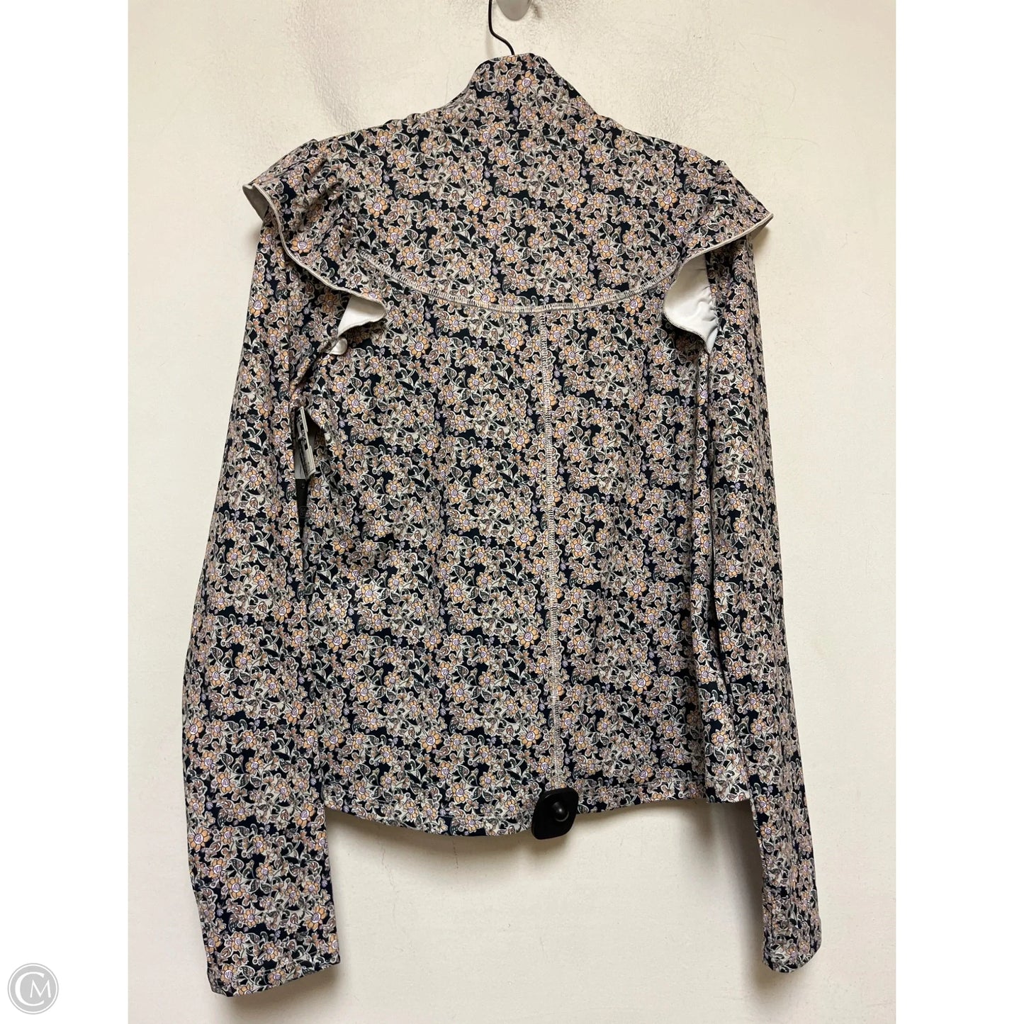 Athletic Jacket By Sage In Floral Print, Size: M