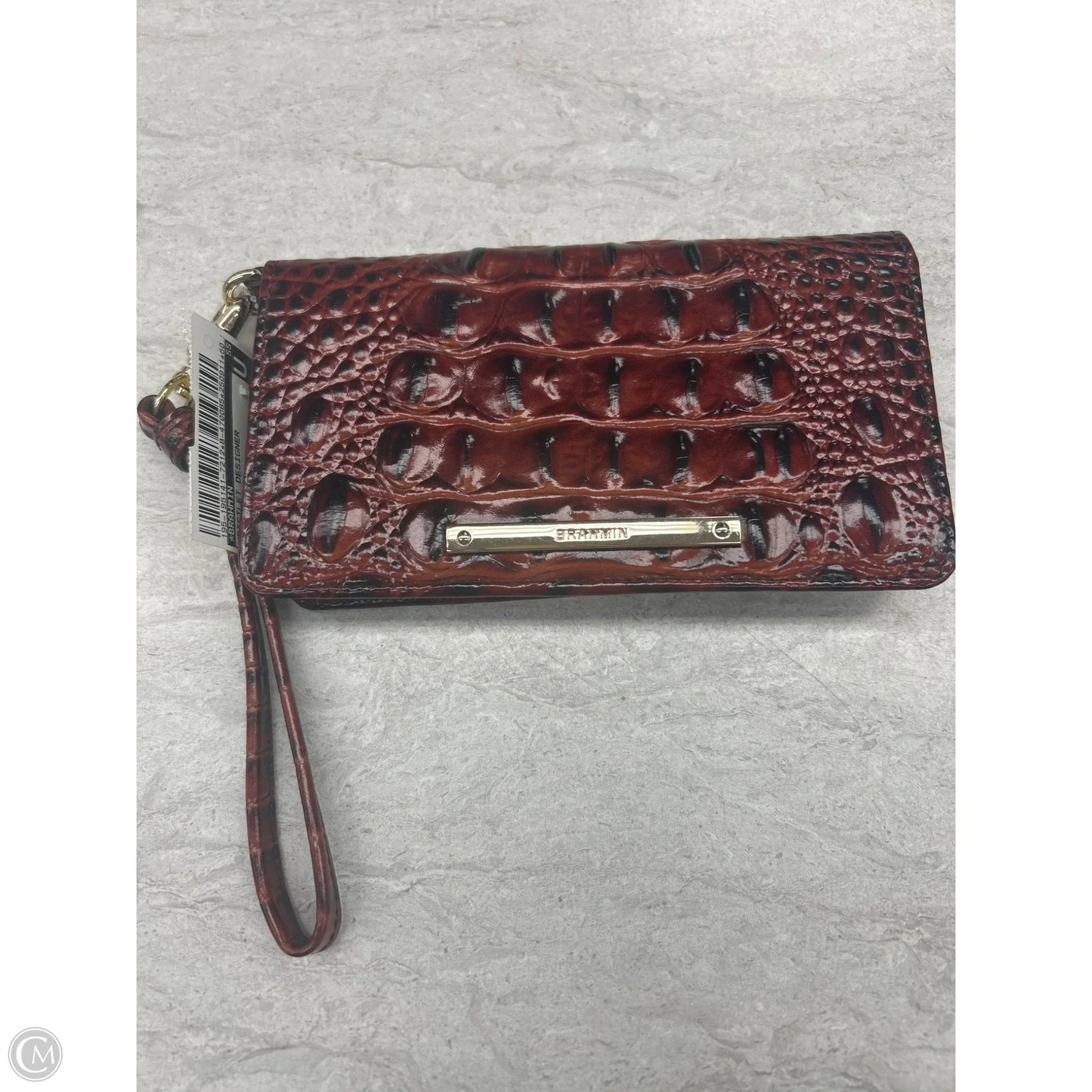 Wristlet Designer By Brahmin, Size: Medium