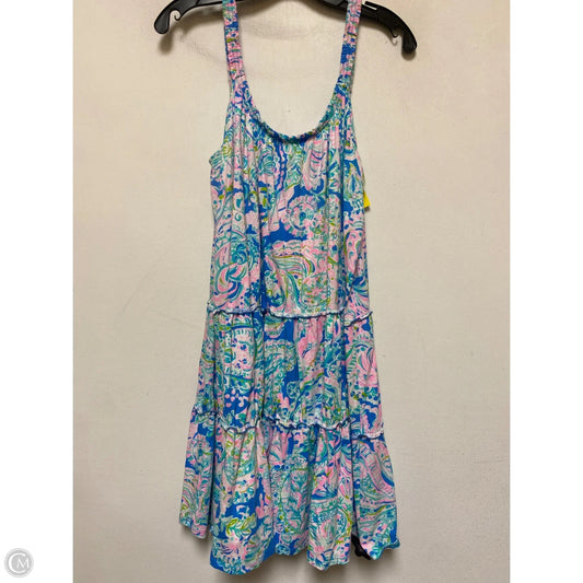 Dress Designer By Lilly Pulitzer In Blue & Pink, Size: L