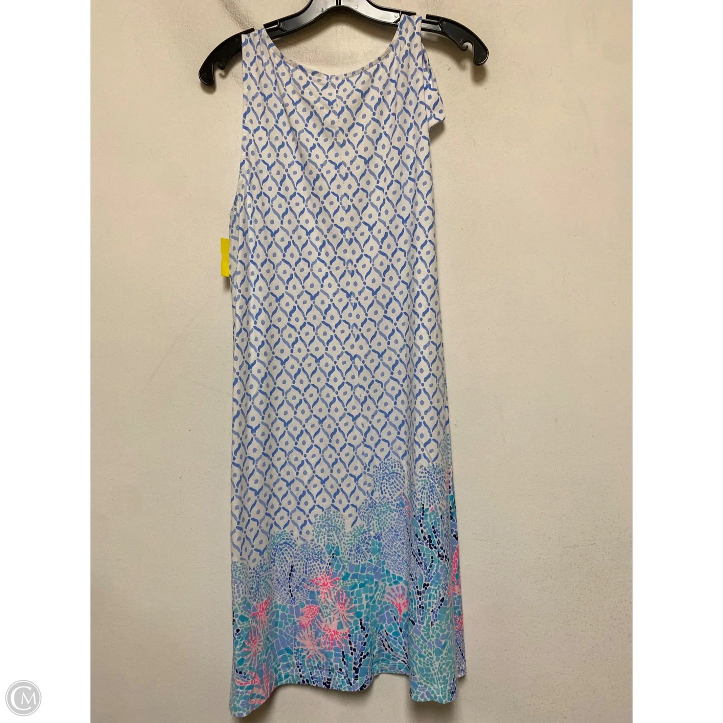 Dress Designer By Lilly Pulitzer In Blue & White, Size: L