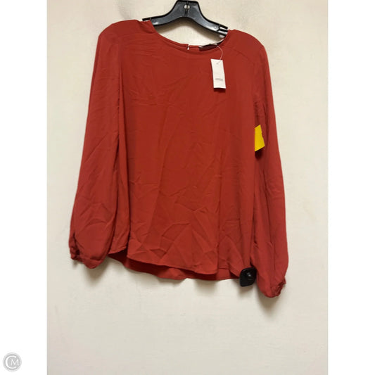 Top Long Sleeve By Loft In Copper, Size: Xs