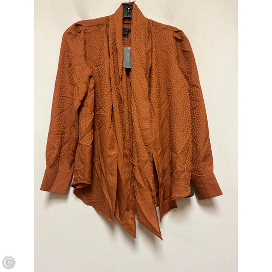 Top Long Sleeve By Ann Taylor In Copper, Size: Xsp