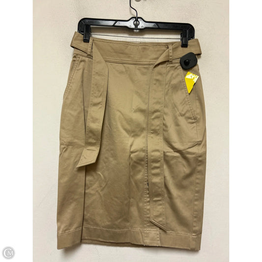 Skirt Midi By Ann Taylor In Tan, Size: 2