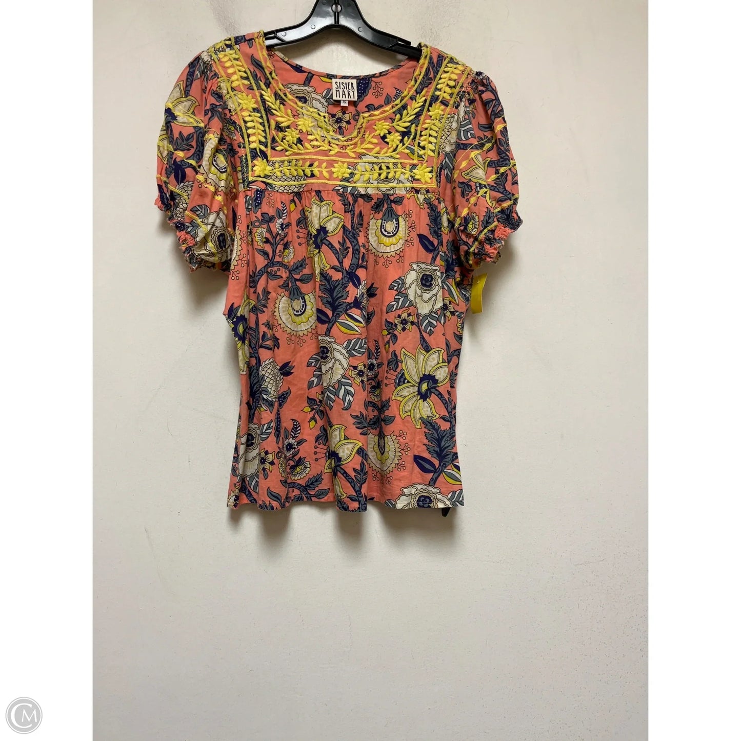 Top Short Sleeve By Clothes Mentor In Floral Print, Size: S