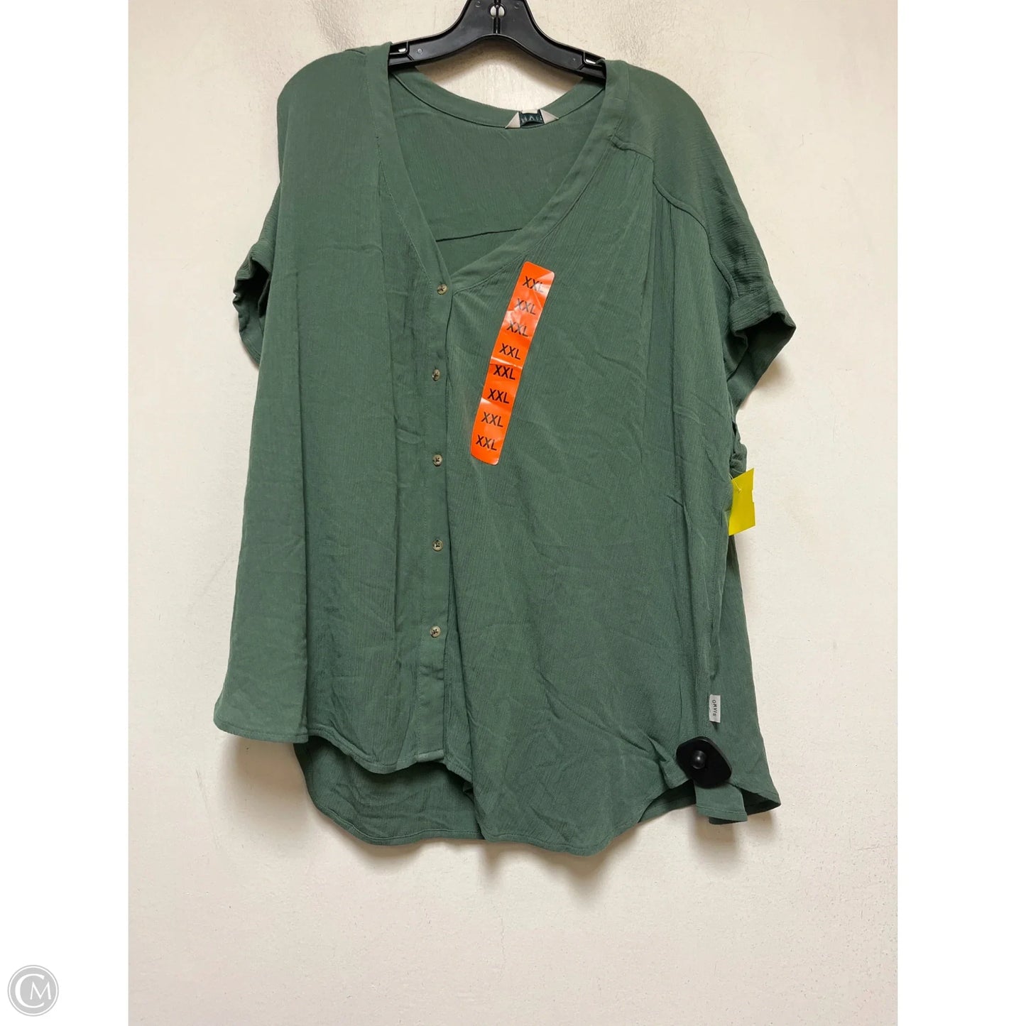 Top Short Sleeve By Orvis In Green, Size: Xxl