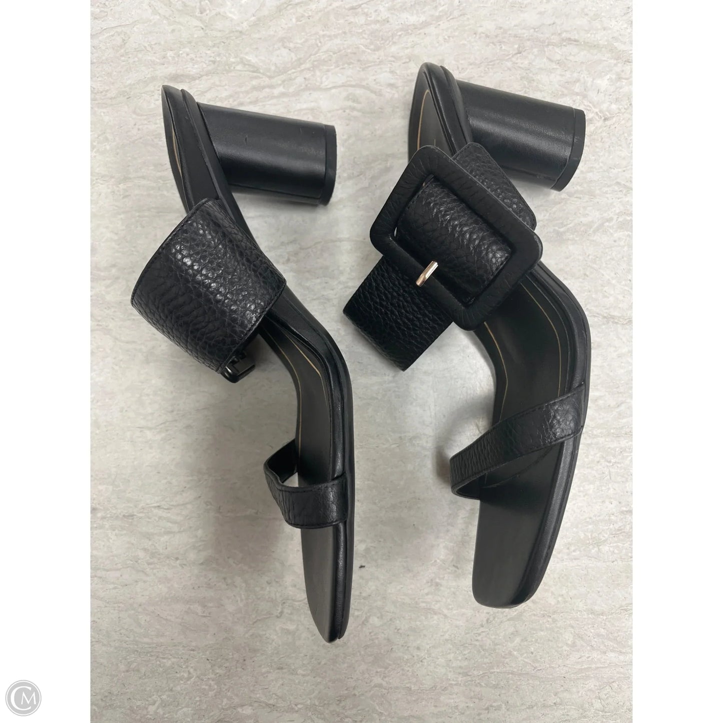 Sandals Heels Block By Vionic In Black, Size: 8