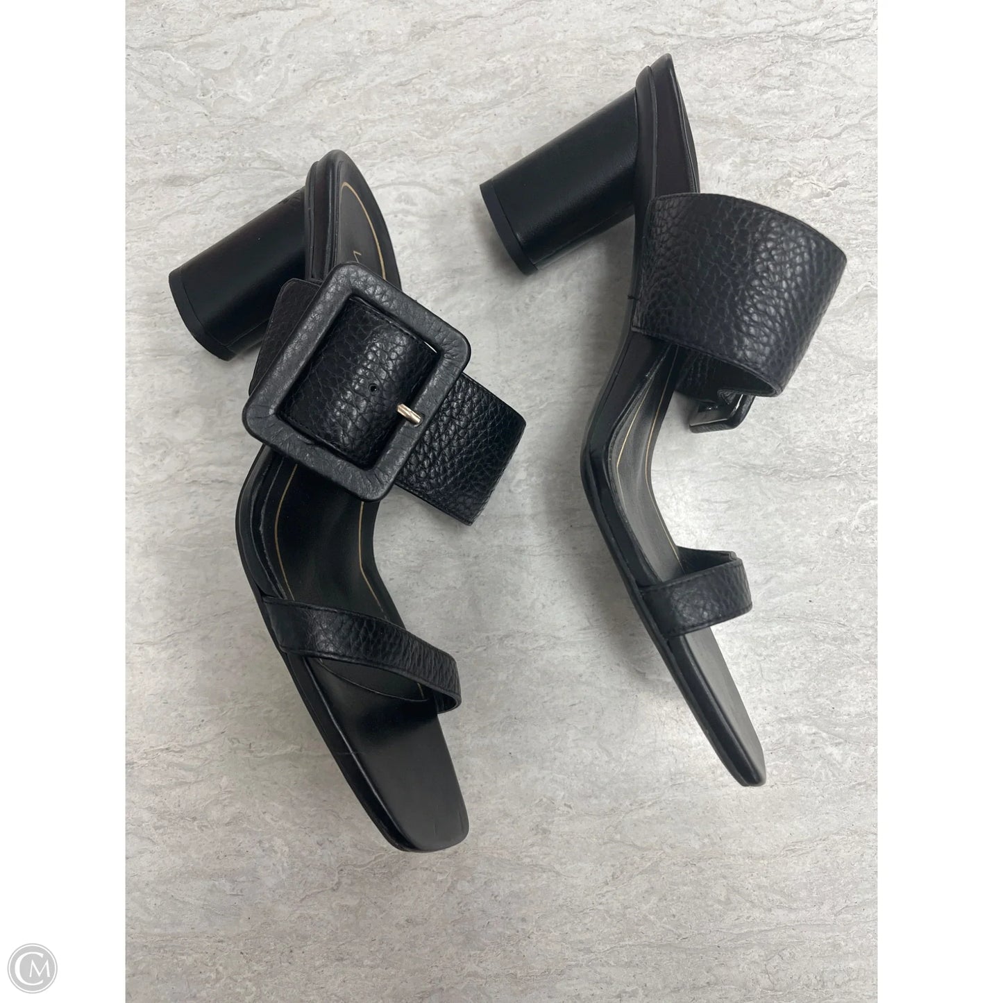 Sandals Heels Block By Vionic In Black, Size: 8